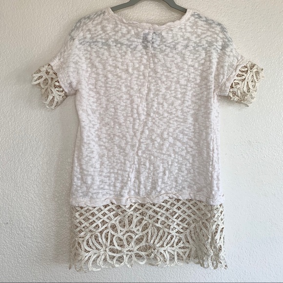 Saturday Sunday Anthro Crochet Slub Knit Top - Picture 7 of 8